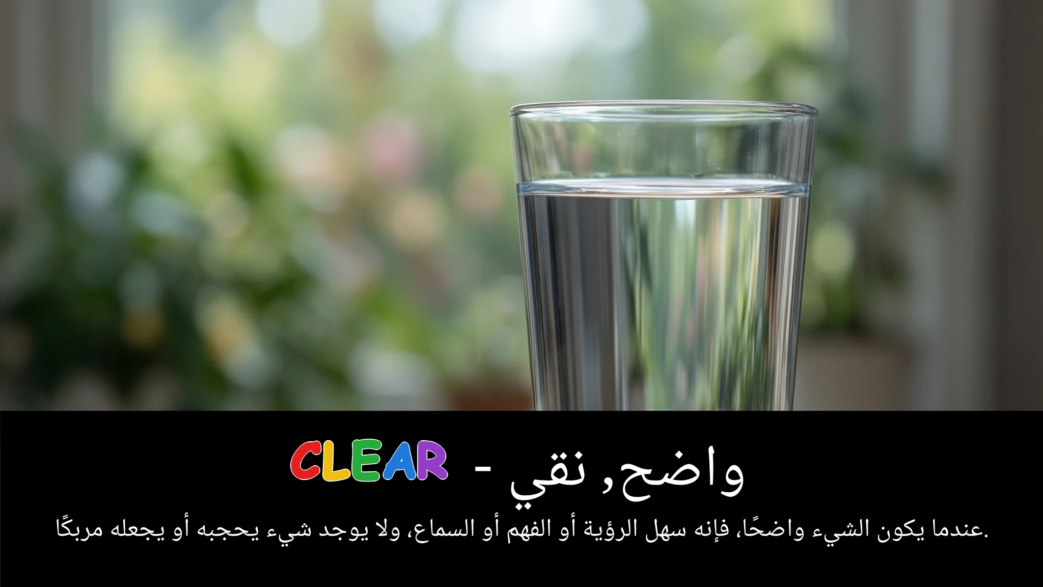 Arabic Illustration for clear